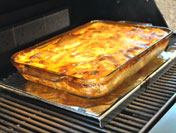 Au Gratin Potatoes on the grill