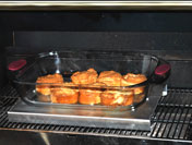 Bread that is broiled on the grill.