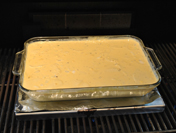 Au Gratin Potatoes get ready to go on the grill.