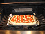 Pizza on the grill