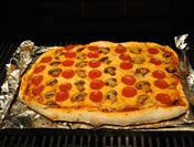 Pizza on the grill